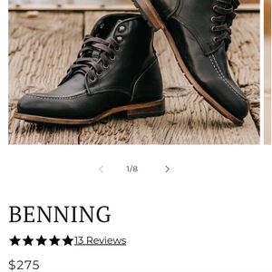 Freebird- Benning Boots. Size: Mens 11.5 US Color: Black/Brown sole